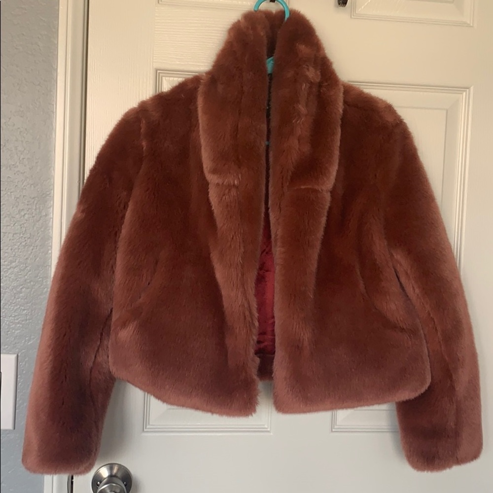 Cropped Fur Jacket